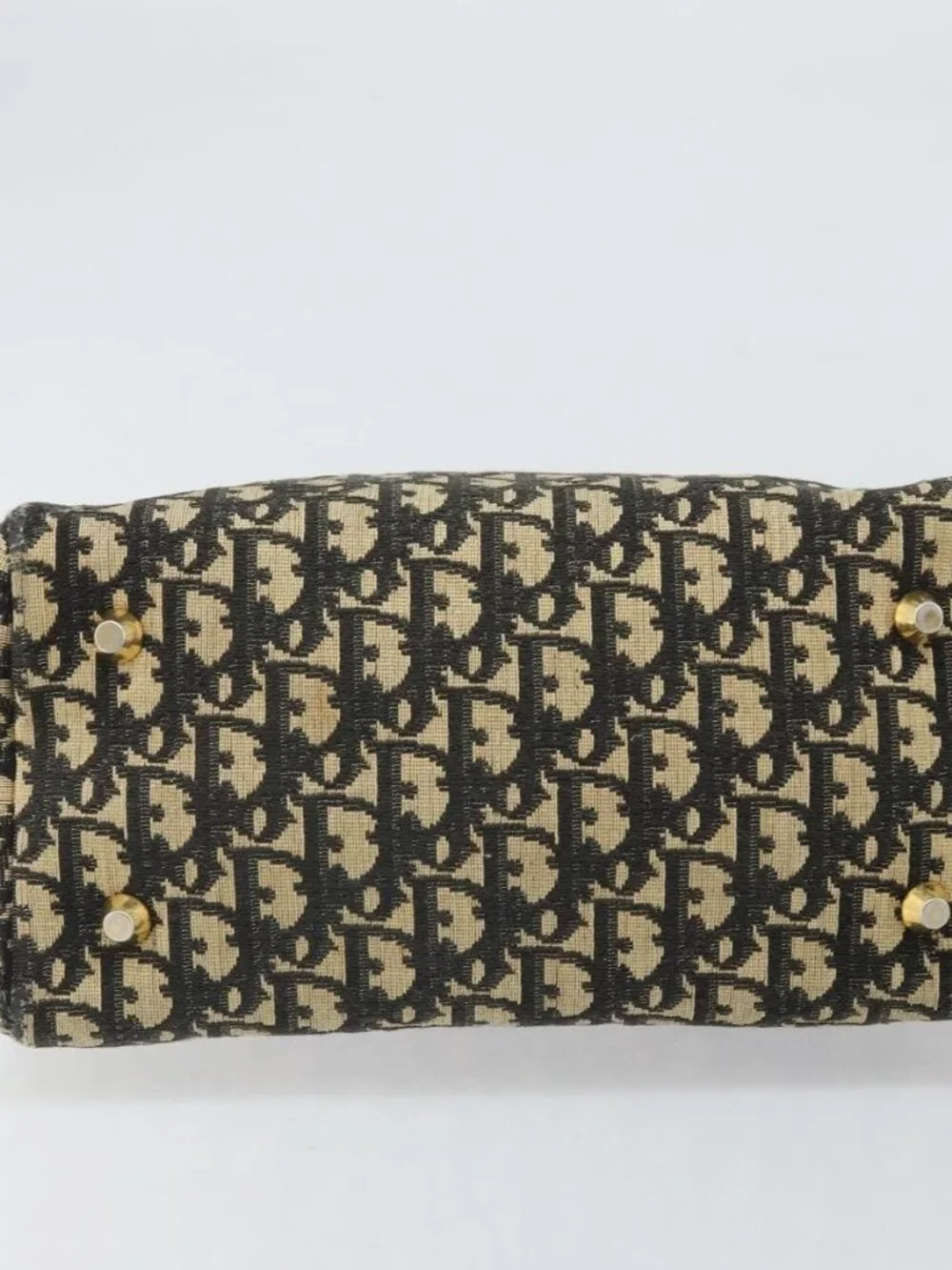 Christian Dior Trotter Canvas Hand Bag Navy Auth bs33053 - Picture 6 of 16